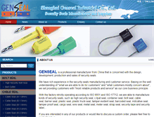 Tablet Screenshot of genseals.com